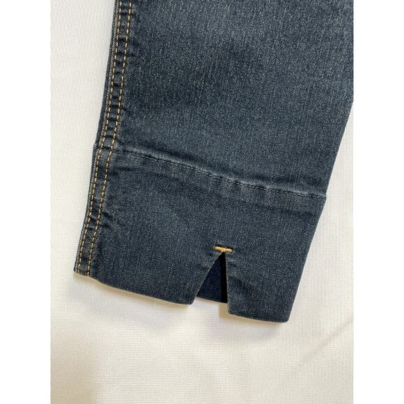 GRETCHEN SCOTT NEW Gripeless Denim Pull On Pants Dark Denim Blue Size XS - Picture 8 of 12